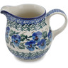 Polish Pottery Creamer Small Blue Pansy