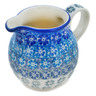 Polish Pottery Creamer Small Blue-tiful Day UNIKAT