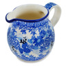 Polish Pottery Creamer Small Frosted Bouquet UNIKAT