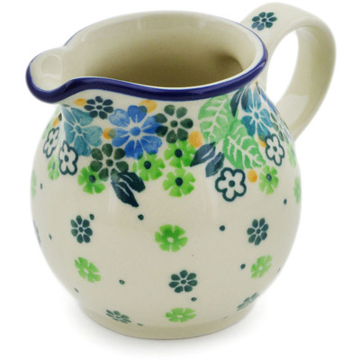 Polish Pottery Creamer Small Good Luck Wildflowers
