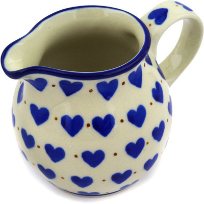 Polish Pottery Creamer Small Heart Of Hearts