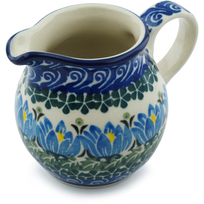 Polish Pottery Creamer Small Lotus Blossom