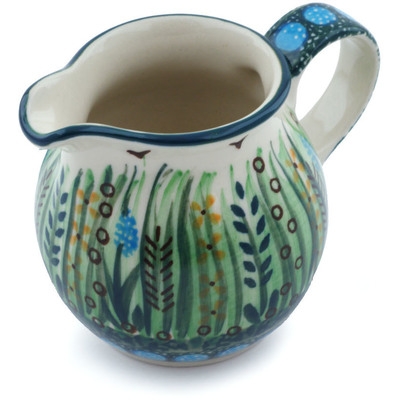 Polish Pottery Creamer Small Prairie Land UNIKAT