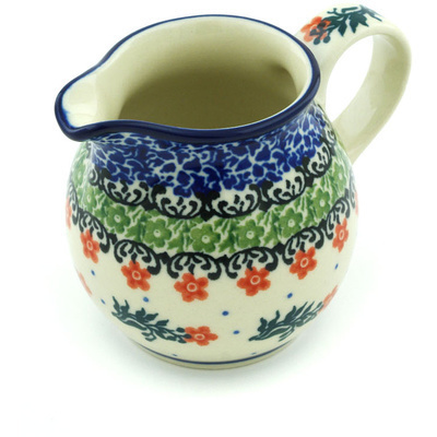 Polish Pottery Creamer Small Southern Belles