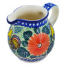 Polish Pottery Creamer Small Summer Rooster UNIKAT