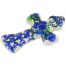 Polish Pottery Cross 3&quot; Blue Berry Garland
