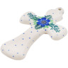 Polish Pottery Cross 5&quot; Basket Of Blues