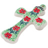 Polish Pottery Cross 5&quot; Maraschino