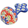 Polish Pottery Cross 5&quot; Red Chains UNIKAT