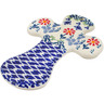 Polish Pottery Cross 7&quot; Last Summer Flowers