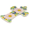 Polish Pottery Cross 7&quot; Pink Delight UNIKAT