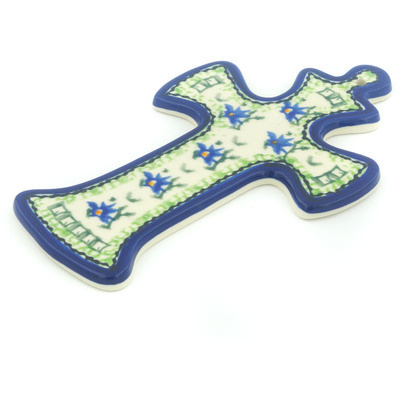 Polish Pottery Cross 8&quot; English Tea