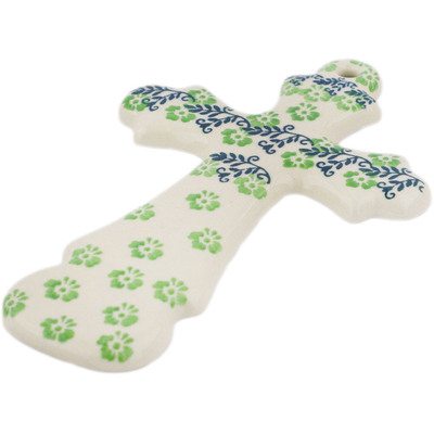 Polish Pottery Cross 8&quot;