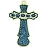Polish Pottery Cross 8" Polka Dot Daisy
