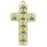 Polish Pottery Cross 8" Spring Tulips