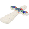 Polish Pottery Cross 8" Springtime Wreath