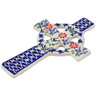 Polish Pottery Cross 9&quot; Last Summer Flowers