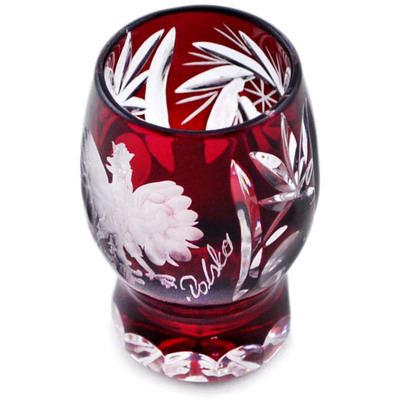 Glass Crystal Shot Glass 1 oz Polish Eagle