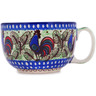 Polish Pottery Cup 13 oz Rooster Row UNIKAT