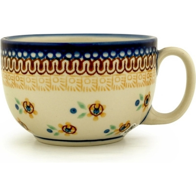 Polish Pottery Cup 13 oz Sunshine Kiss