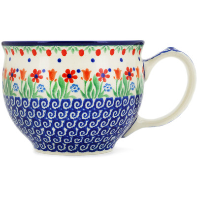 Polish Pottery Cup 23 oz Babcia&#039;s Garden