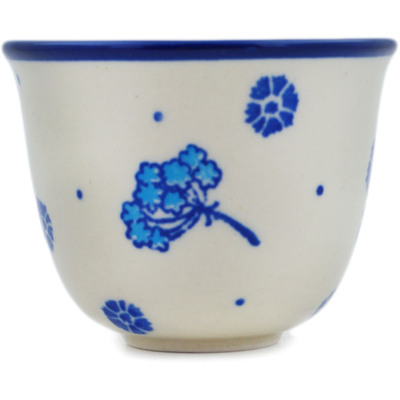 Polish Pottery Cup 3 oz Go With The Flow