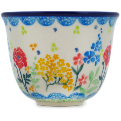 Polish Pottery Cup 3 oz Sunday Morning UNIKAT