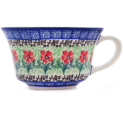 Polish Pottery Cup 5 oz Maraschino