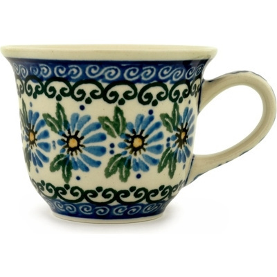 Polish Pottery Cup 6 oz Marigold Morning