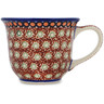 Polish Pottery Cup 6 oz Rich Mocha UNIKAT