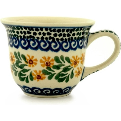 Polish Pottery Cup 6 oz Summer Day