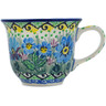 Polish Pottery Cup 6 oz Summer Garden UNIKAT