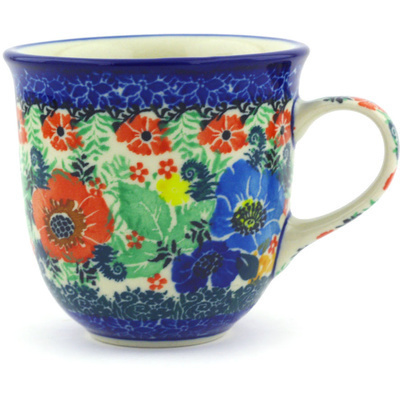Polish Pottery Cup 6 oz Touch Of Beauty UNIKAT