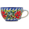 Polish Pottery Cup 7 oz Blooming Daisies UNIKAT
