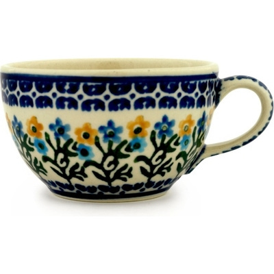Polish Pottery Cup 7 oz Field Of Wildflowers