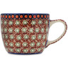 Polish Pottery Cup 7 oz Rich Mocha UNIKAT