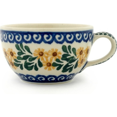 Polish Pottery Cup 7 oz Summer Day