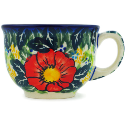 Polish Pottery Cup 8 oz Bloom Tales