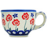 Polish Pottery Cup 8 oz Blue Eye Spring