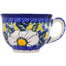 Polish Pottery Cup 8 oz Floral Fantasy UNIKAT