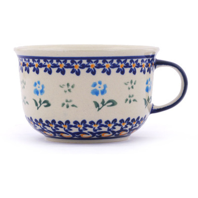 Polish Pottery Cup 8 oz Hawaiian Daisy