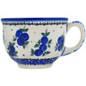 Polish Pottery Cup 8 oz Lovely Blueberries
