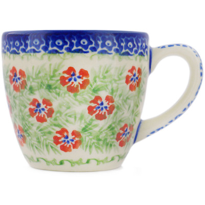 Polish Pottery Cup 8 oz Midsummer Bloom