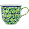 Polish Pottery Cup 8 oz Olive Grove UNIKAT