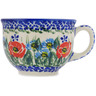 Polish Pottery Cup 8 oz Open Fields
