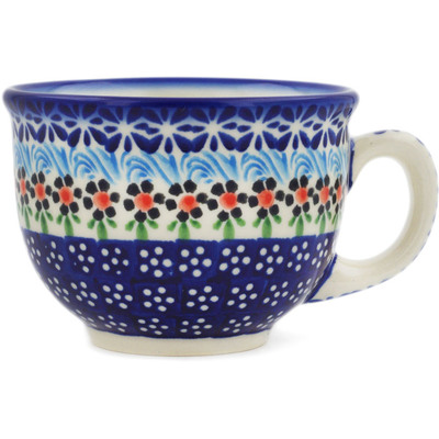Polish Pottery Cup 8 oz Spring Country Trip