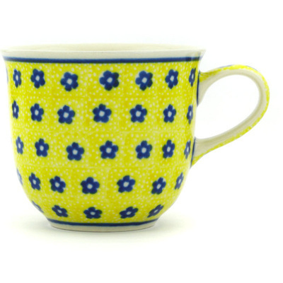 Polish Pottery Cup 8 oz Sunshine