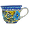 Polish Pottery Cup 8 oz Turkish Flowers UNIKAT