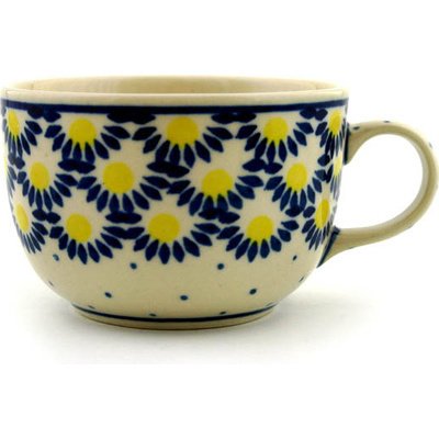 Polish Pottery Cup 9 oz Radiant Scales
