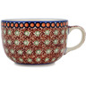 Polish Pottery Cup 9 oz Rich Mocha UNIKAT